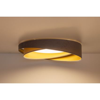 LED потолочный светильник GALAXY MODERN LED/24W/230V диаметр 55 см серый/бежевый/золотой