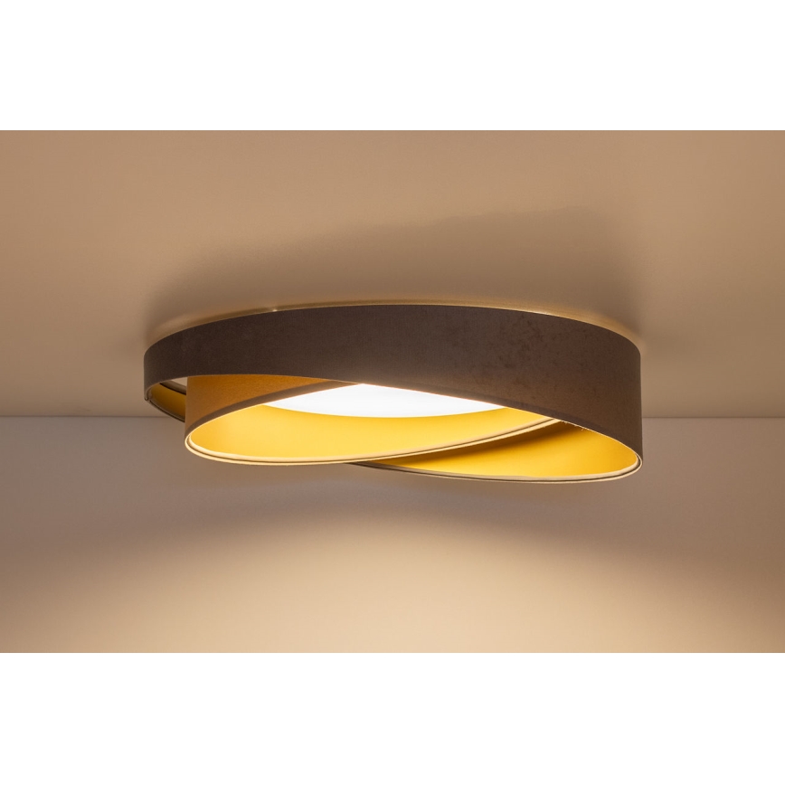 LED потолочный светильник GALAXY MODERN LED/24W/230V диаметр 55 см серый/бежевый/золотой