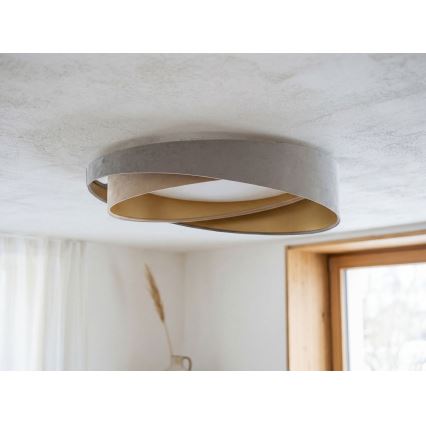LED потолочный светильник GALAXY MODERN LED/24W/230V диаметр 55 см серый/бежевый/золотой