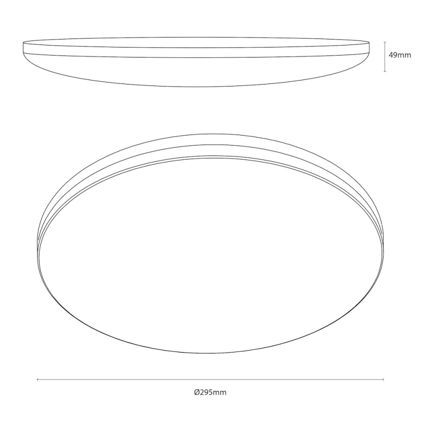LED-потолочный светильник HUGO LED/12/18/24 Вт/230 В 3000/4000/6500K Ø 30 см IP54 белый
