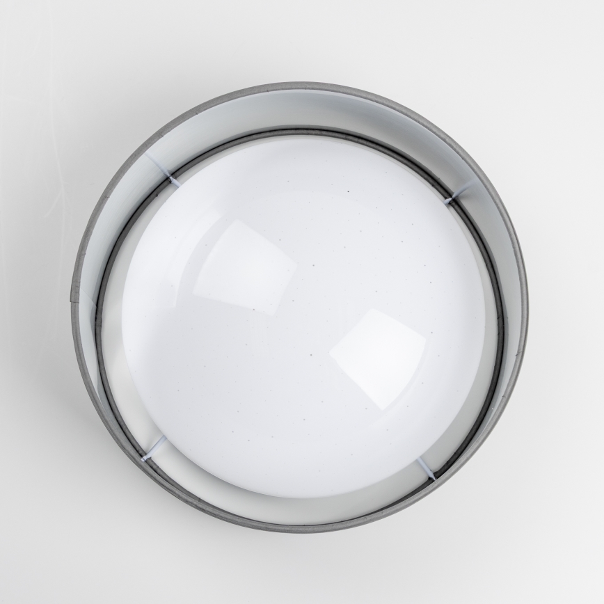 LED потолочный светильник LED/12 Вт/230 В Ø 32 см серый/серебристый