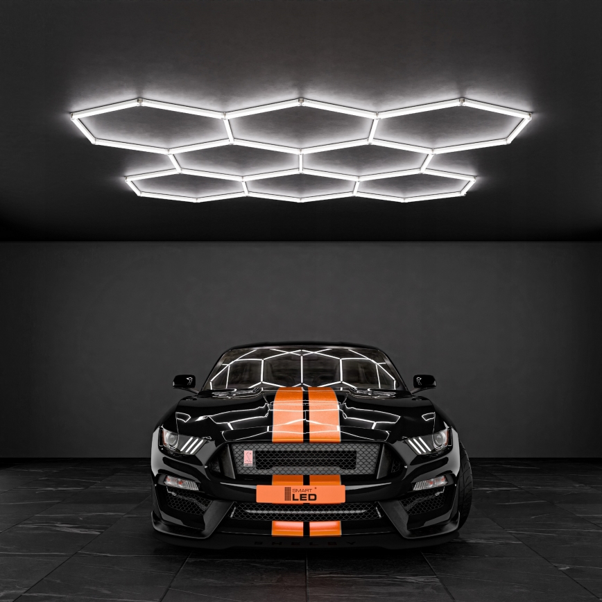 Потолочный светильник LED HEXAGON LED/350W/85-265V 6500K 313x298 cm CRI 90 IP44 белый