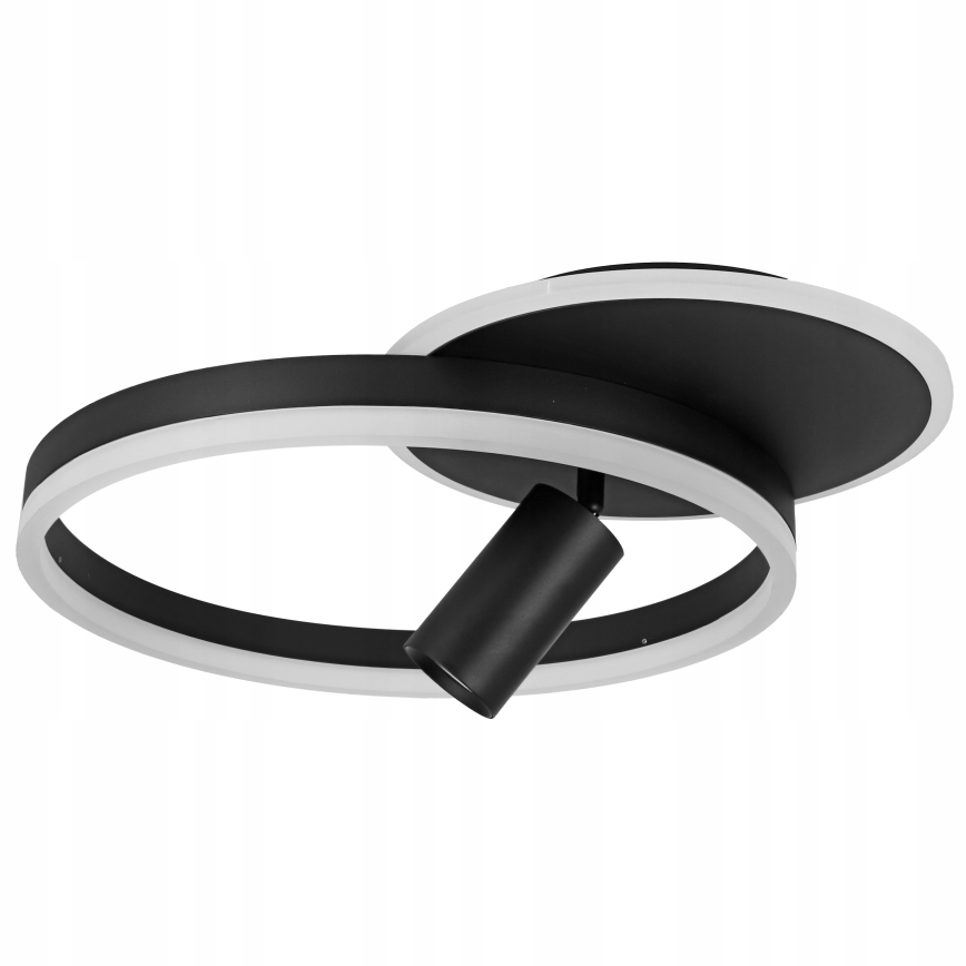 LED потолочный светильник LED/38W/230V + 1xGU10/30W чёрный