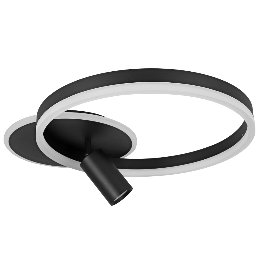 LED потолочный светильник LED/38W/230V + 1xGU10/30W чёрный