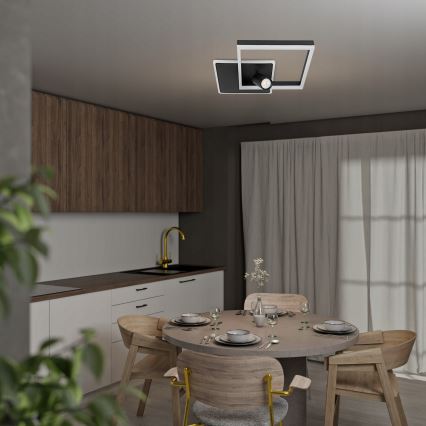 LED потолочный светильник LED/38W/230V + 1xGU10/30W черный