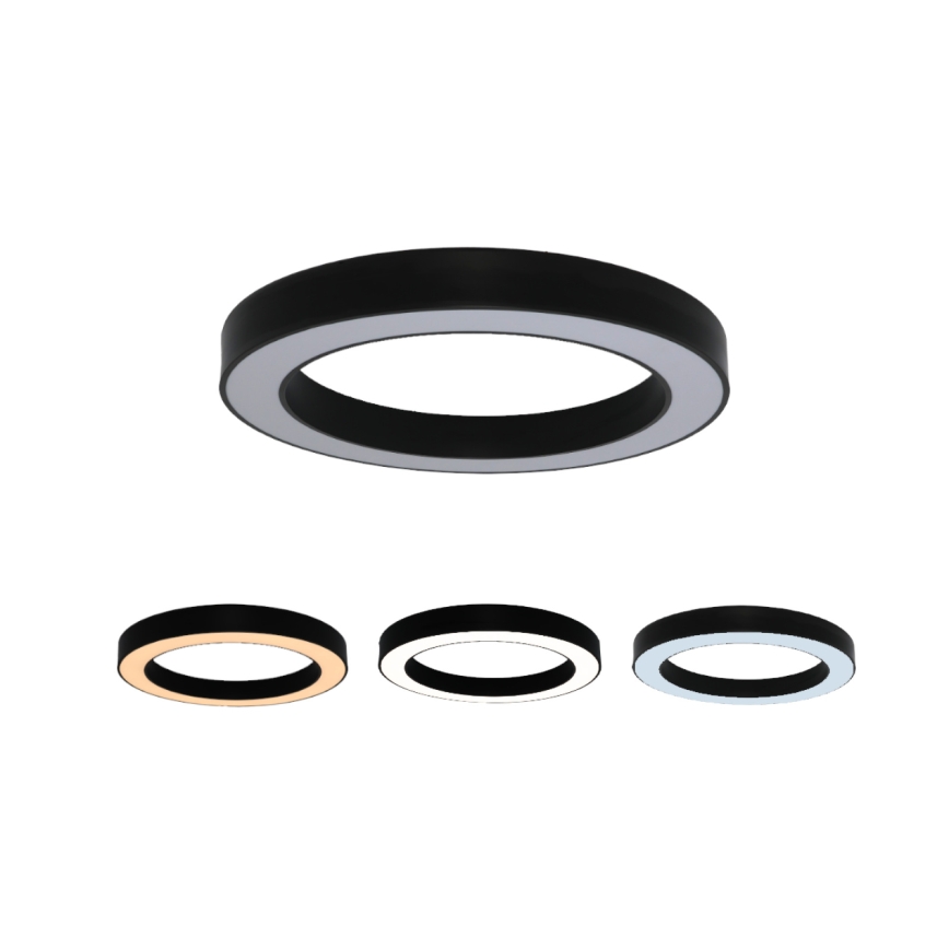LED потолочный светильник LED/80Вт/230В 3000/4000/6500К Ø 80 см, черный