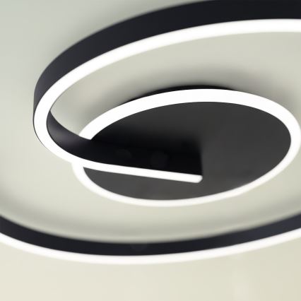 LED потолочный светильник LORENZO LED/22W/230V диаметр 50 см черный