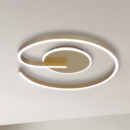 LED потолочный светильник LORENZO LED/22W/230V, диаметр 50 см, золотой