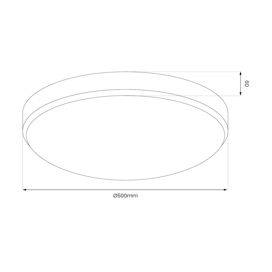 LED потолочный светильник MAYA LED/36 Вт/230 В, Ø 50 см, глянцевый хром