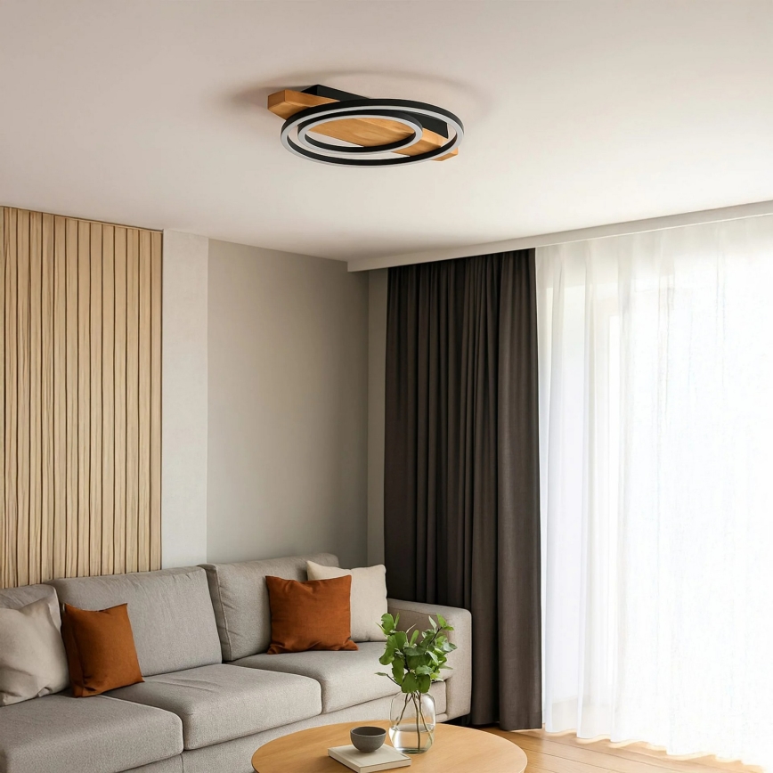 LED потолочный светильник MELISA LED/28W/230V 30x40 cm сосна