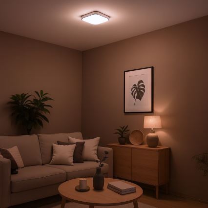 LED потолочный светильник NEMO LED/11W/230V, 26×26 см, глянцевый хром