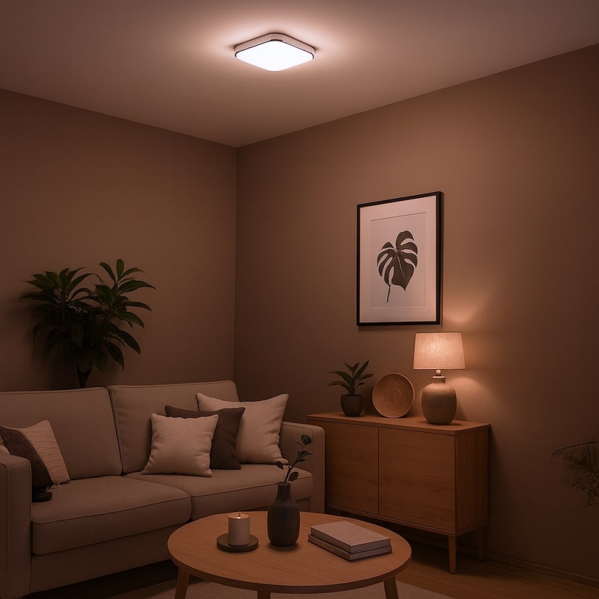 LED потолочный светильник NEMO LED/11W/230V, 26×26 см, глянцевый хром