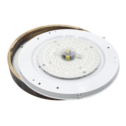 LED потолочный светильник OAK SMOKY SLIM LED/36W/230V 4000K Ø 47 см дуб/тёмно-коричневый