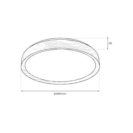 LED потолочный светильник ORINOKO LED/36W/230V диаметр 48 см бежевый