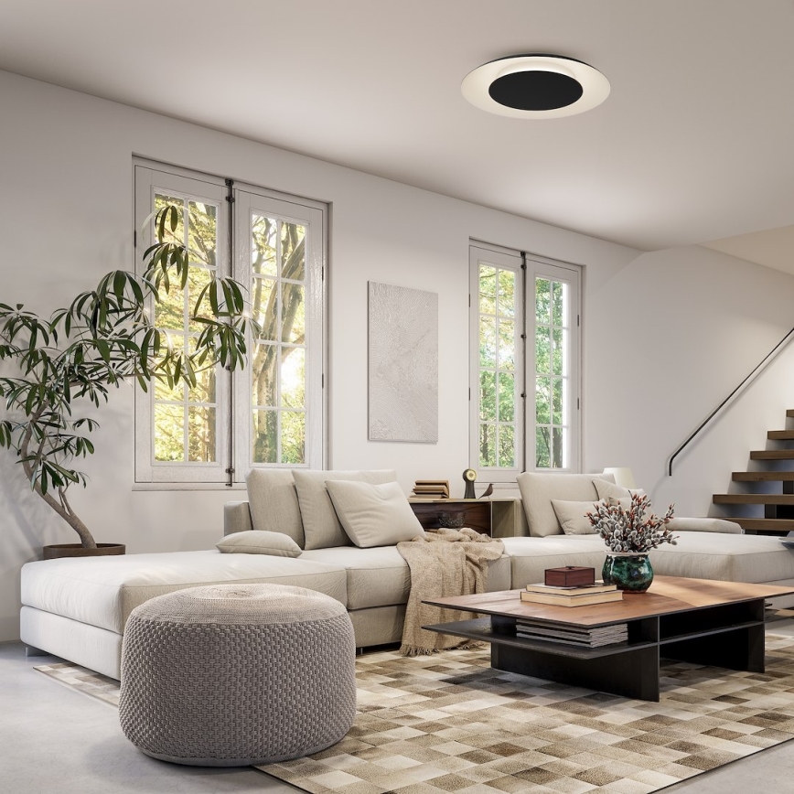 LED потолочный светильник PIATTINO LED/30W/230V 3000/4000/6000K диаметр 40 см черный