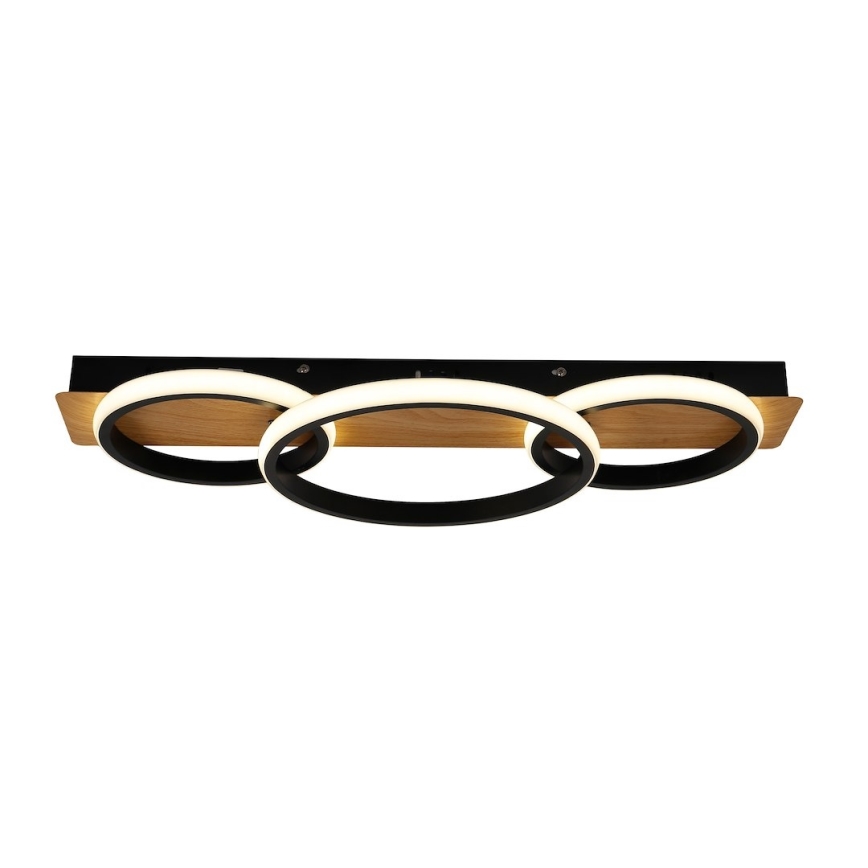 LED Потолочный светильник ROWENA LED/18W/230V чёрный/коричневый