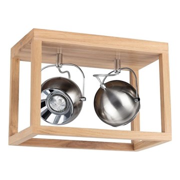 LED потолочный светильник ROY 2xGU10/5W/230V матовый дуб
