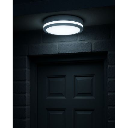 LED потолочный светильник для ванной с датчиком движения LED/20 Вт/230 В 3000/4000/6500К Ø 23 см IP54 белый