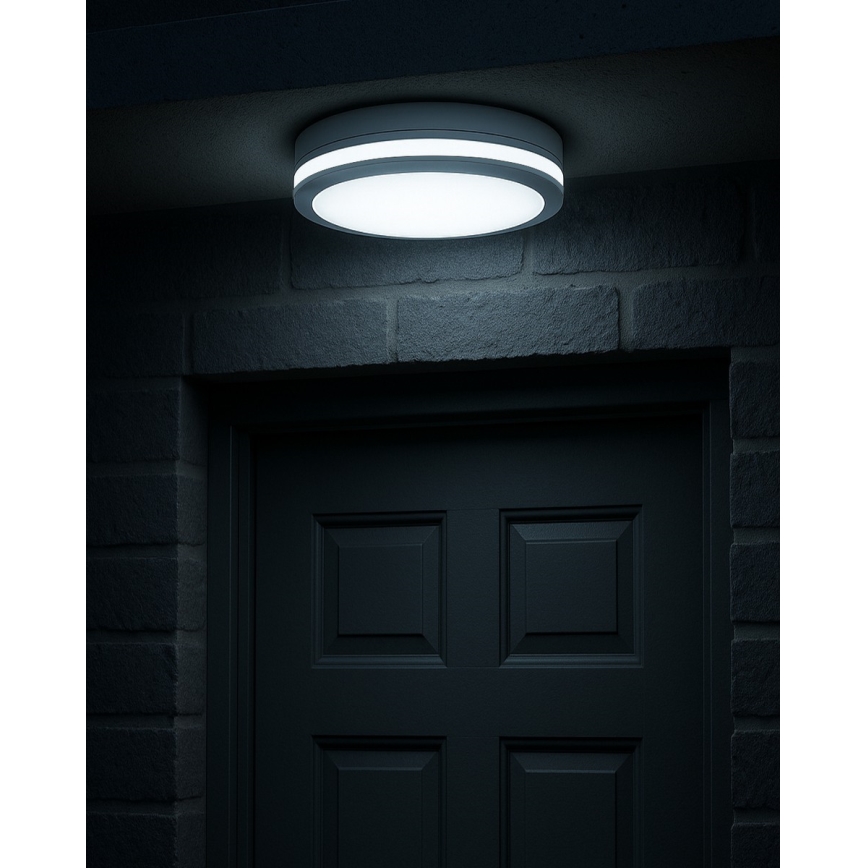 LED потолочный светильник для ванной с датчиком движения LED/20 Вт/230 В 3000/4000/6500К Ø 23 см IP54 белый