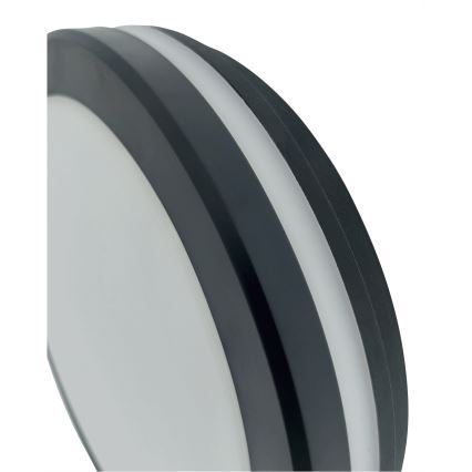 LED потолочный светильник для ванной комнаты с датчиком движения LED/20W/230V 3000/4000/6500K Ø 23 см IP54 антрацитовый