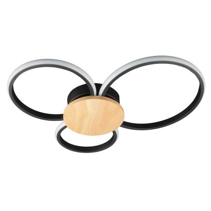 LED-потолочный светильник SABINA LED/38W/230V — отделка из резинового дерева