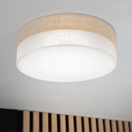 LED потолочный светильник SIRJA BOHO LED/36Вт/230В 4000К диам. 45 см бежевый/кремовый