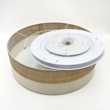 LED потолочный светильник SIRJA BOHO LED/36Вт/230В 4000К диам. 45 см бежевый/кремовый