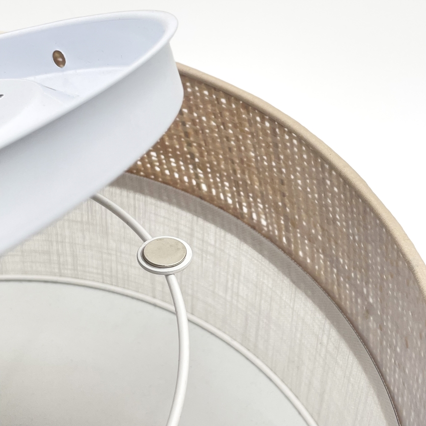 LED-потолочный светильник SIRJA BOHO LED/20W/230V 4000K диам. 35 см бежевый/белый