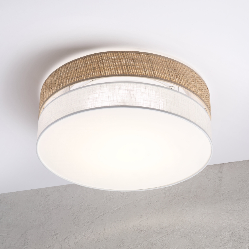 Потолочный светильник SIRJA BOHO LED, 36 Вт, 230 В, 4000 К, диам. 45 см, бежевый/белый