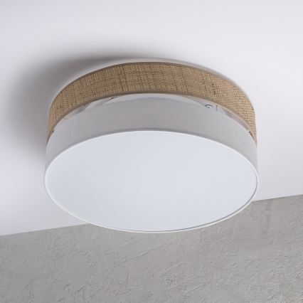 Потолочный светильник SIRJA BOHO LED, 36 Вт, 230 В, 4000 К, диам. 45 см, бежевый/белый