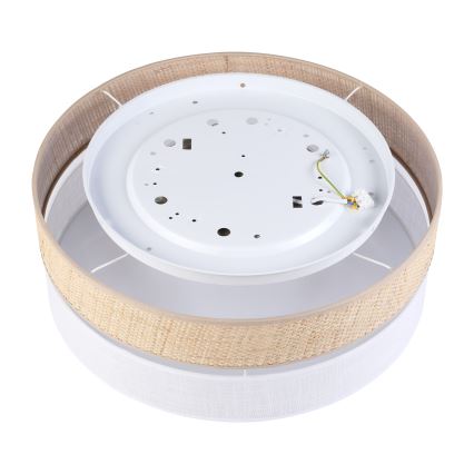 Потолочный светильник SIRJA BOHO LED, 36 Вт, 230 В, 4000 К, диам. 45 см, бежевый/белый