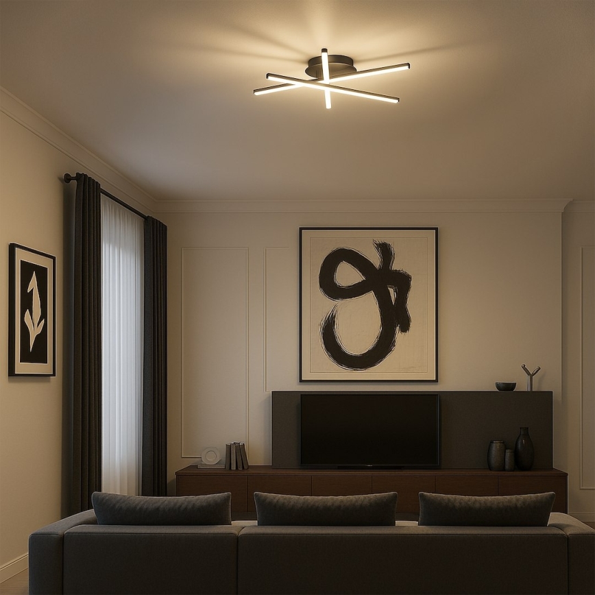 LED потолочный светильник STICK LED/12W/230V чёрный