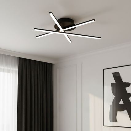 LED потолочный светильник STICK LED/12W/230V чёрный