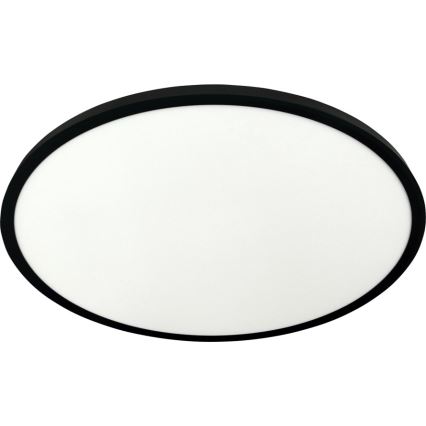 LED потолочный светильник, 40 Вт, 230 В, 3000/4000/6500 К, диаметр 50 см, черный