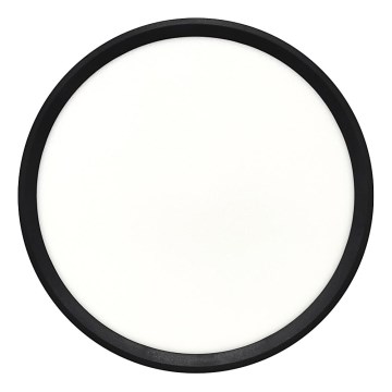 LED потолочный светильник LED/24 Вт/230 В 3000/4000/6500 К, диаметр 30 см, черный