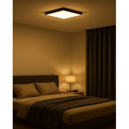 LED потолочный светильник LED/32W/230V 3000/4000/6500K 40x40 см черный