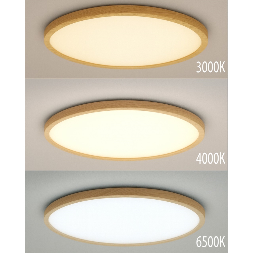 LED потолочный светильник LED/40W/230V 3000/4000/6500K диам. 50 см бежевый