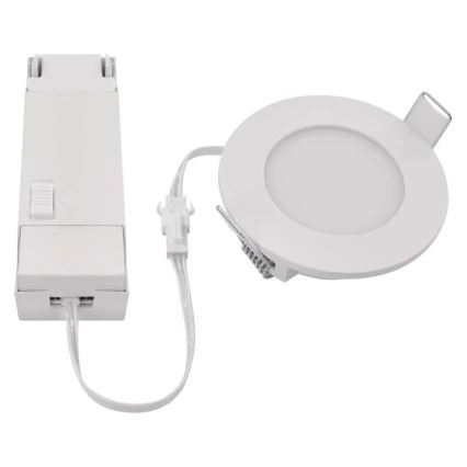 Светодиодный потолочный светильник для ванной LORI LED/4,5W/230V IP65 2700/4000K диаметр 8,5 см белый
