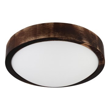 LED потолочный светильник OAK SLIM LED/20W/230V 4000K Ø 27 см дуб/тёмно-коричневый