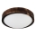 LED потолочный светильник OAK SLIM LED/20W/230V 4000K Ø 27 см дуб/тёмно-коричневый