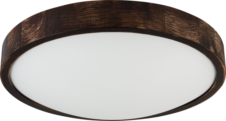 LED потолочный светильник OAK SLIM LED/36W/230V 4000K диаметр 37 см дуб/тёмно-коричневый