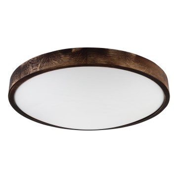 LED потолочный светильник OAK SLIM LED/36W/230V 4000K Ø 47 см дуб/тёмно-коричневый