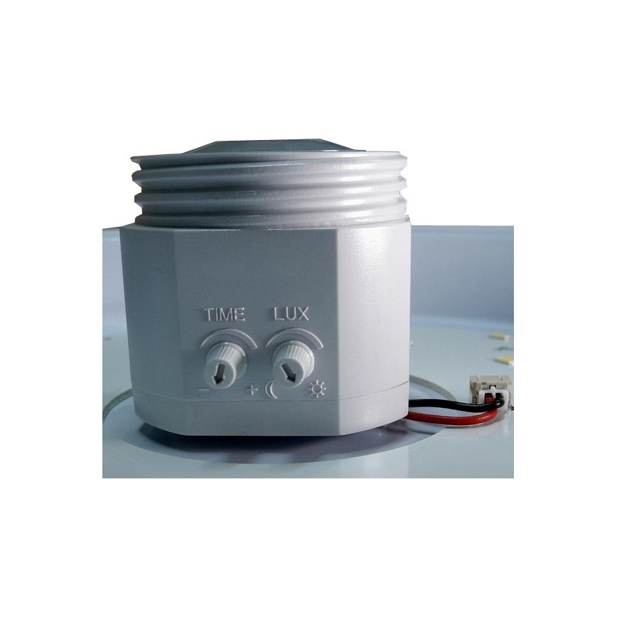 Светодиодный потолочный светильник с датчиком движения и датчиком сумерек LED/12W/230V Ø 29 см белый