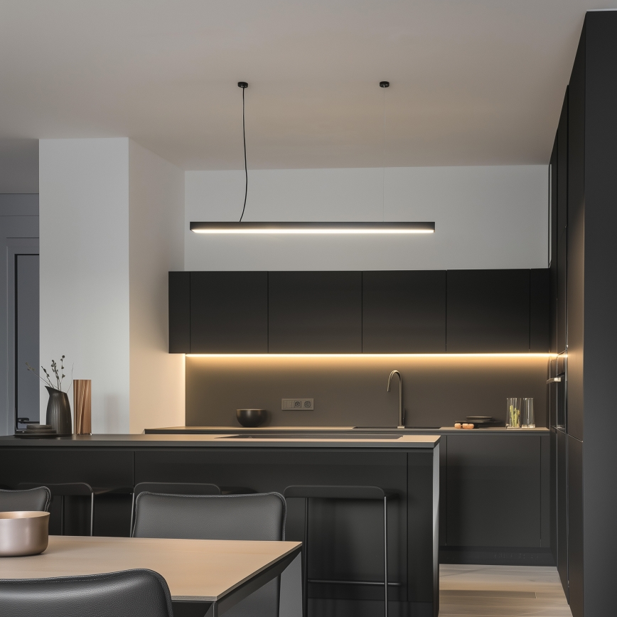 LED Пристельовий підвісний світильник CYNIDECO LED/30W/230V 4000K чорний