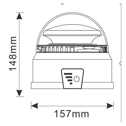 LED Проблисковий маячок LED/12-24V IP65