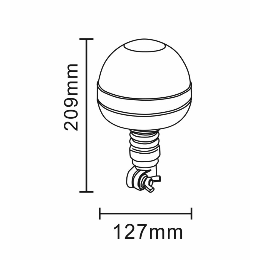 LED Проблисковий маячок LED/12-24V IP66