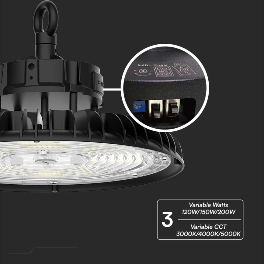 Промышленный светильник LED High Bay LED/200 Вт/230 В 3000K/4000K/6000K IP65