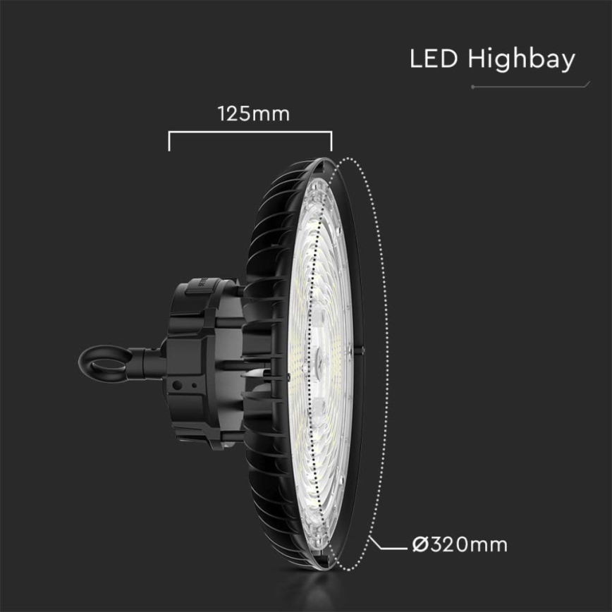 Промышленный светильник LED High Bay LED/200 Вт/230 В 3000K/4000K/6000K IP65