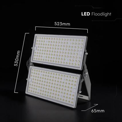 LED-прожектор 500 Вт/230 В 6500K IP65 серый