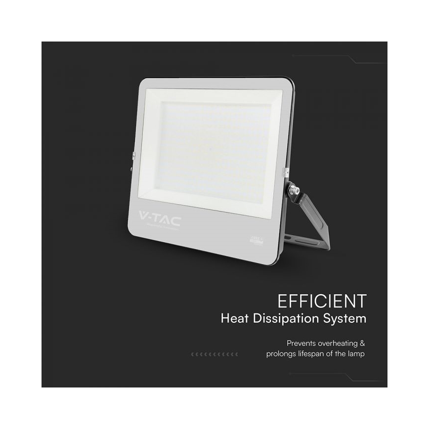 LED-прожектор LED/300W/230V 4000K IP65 черный